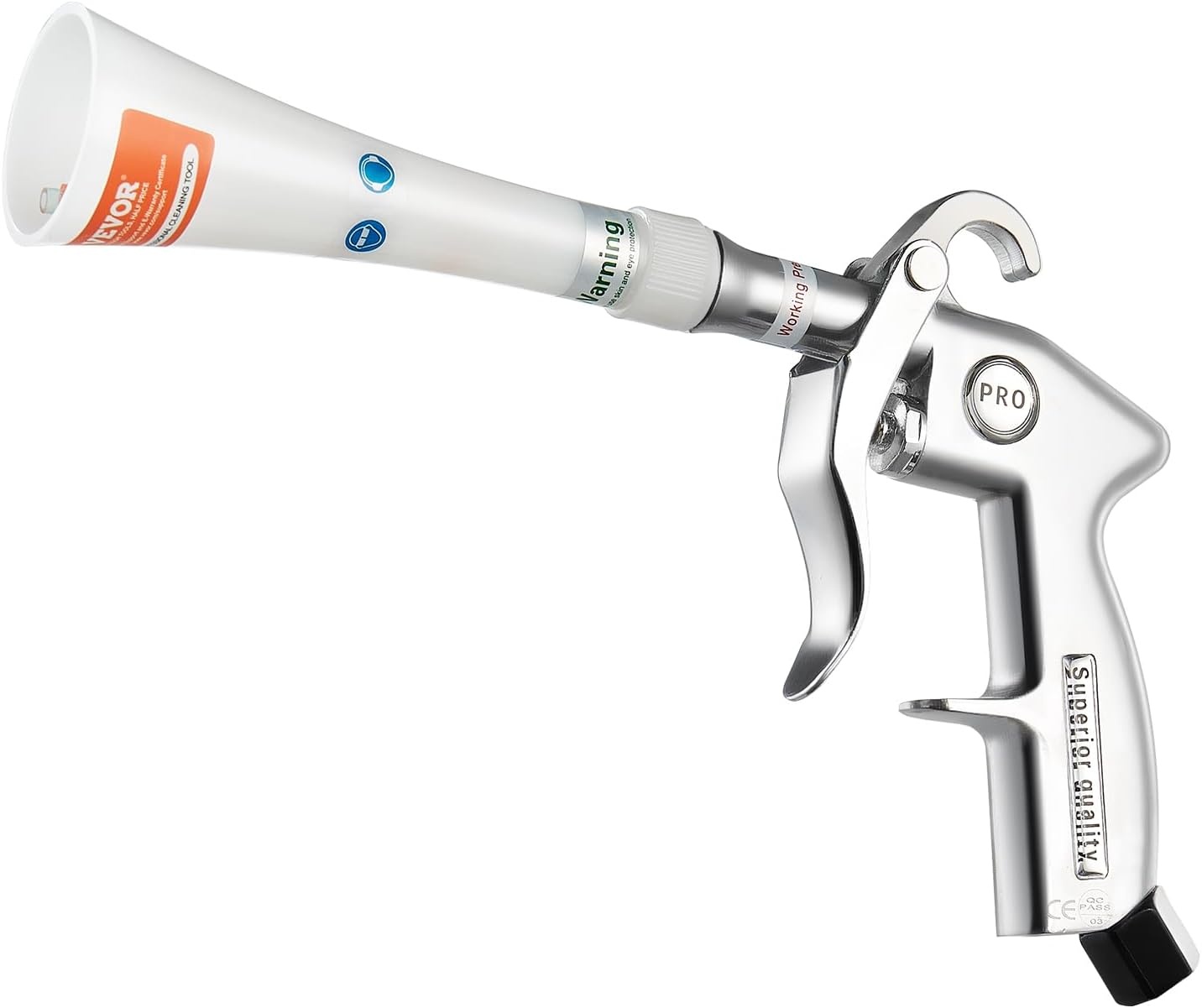image:imageVEVOR Car Cleaning Gun 692 Bar HighPressure Air Blow Gun with 2 Set Nozzles 360 Rotating Nozzle for Thorough Cleaning Quickly Blasts Dirt and Dust from Surface Work with 14 NPT Air Compressor