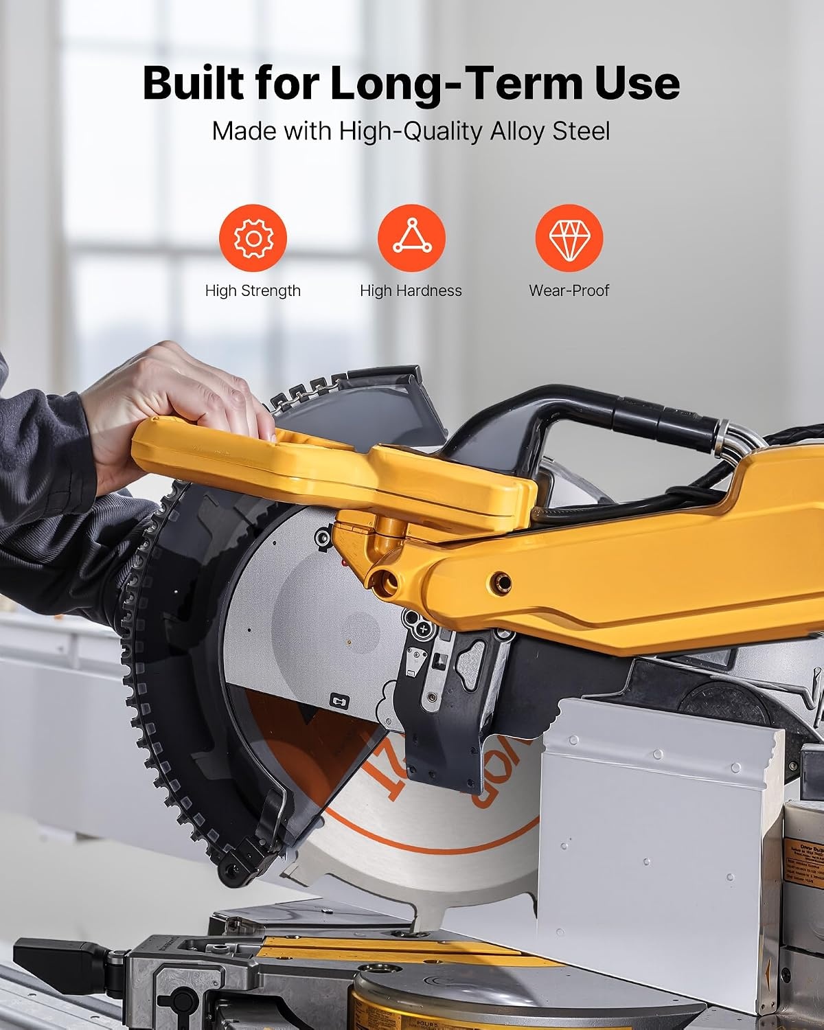 image:imageVEVOR Circular Saw Blade 8 inch Diameter 42 Sharp Alloy Teeth 1 inch Arbor Fine Finish Wood Cutting Blade for Circular Saw with NoiseReducing Heat Vents for Cutting Plywood OSB and Hardwood8 12T7PACK