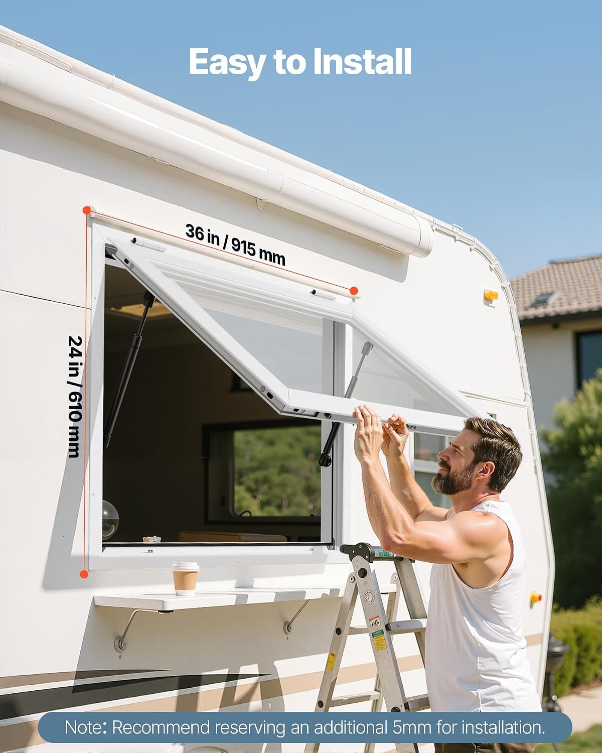 image:imageVEVOR Concession Window Aluminum Alloy Frame Service Window for Food Truck Up to 85 Degrees Stand Serving with Awning Door and Drag Hook 4 leftampright sliding windows 53x33in with 4 Slidingwhole glass