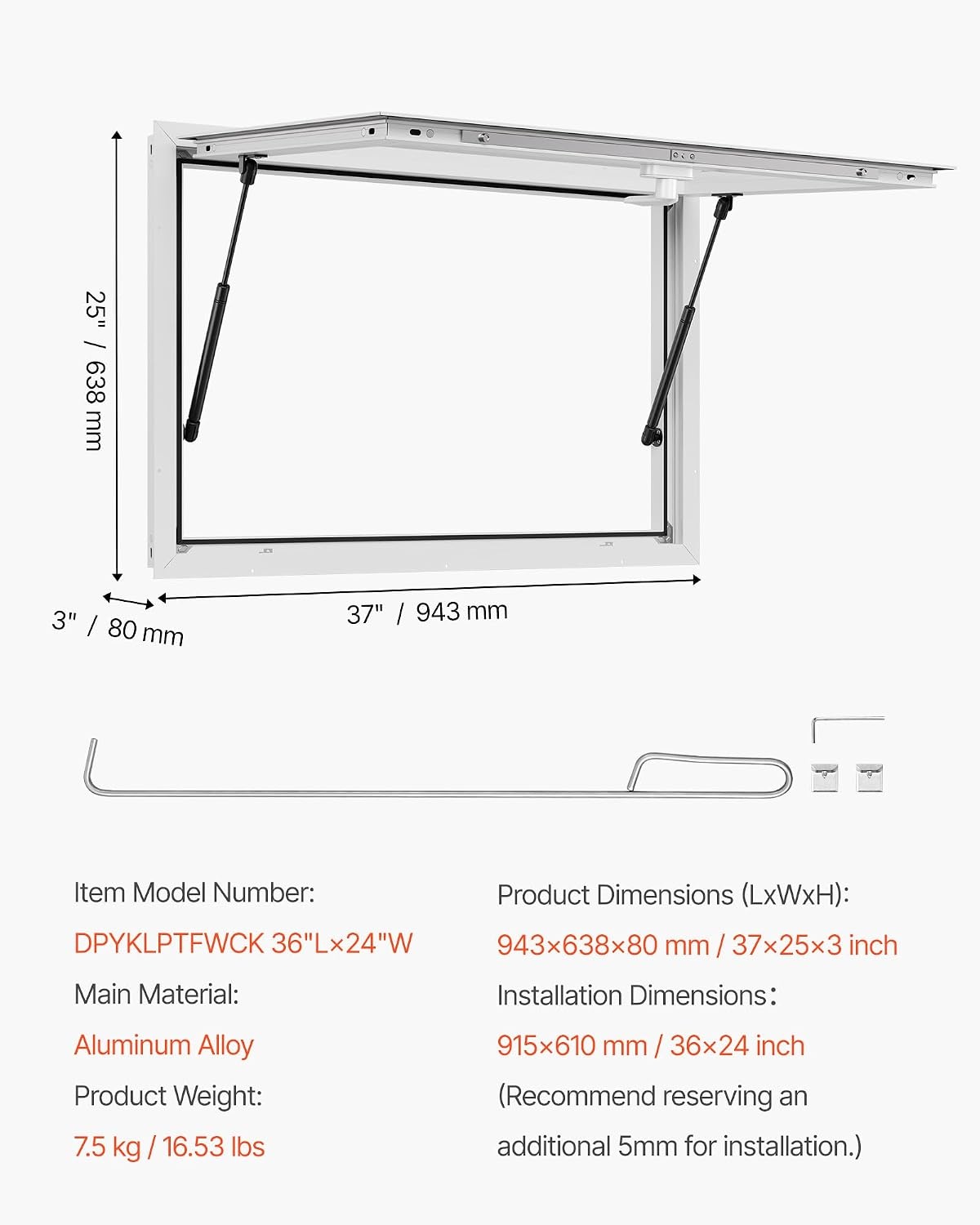 image:imageVEVOR Concession Window Aluminum Alloy Frame Service Window for Food Truck Up to 85 Degrees Stand Serving with Awning Door and Drag Hook 4 leftampright sliding windows 53x33in with 4 Slidingwhole glass