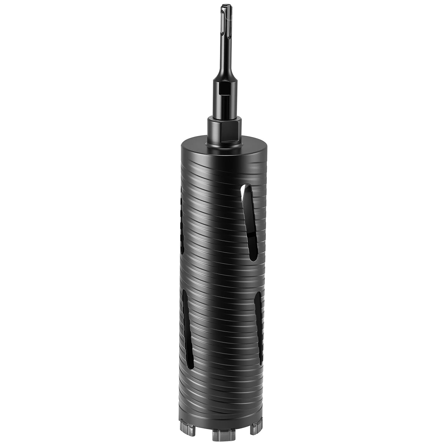 image:imageVEVOR Core Drill Bit 3 inch Diameter 912 inch Drilling Depth 5811 Internal Thread Diamond Dry Coring Bit with 3 Adapters Pilot Drill and Hex Wrench for Concrete Red Bricks and Masonry