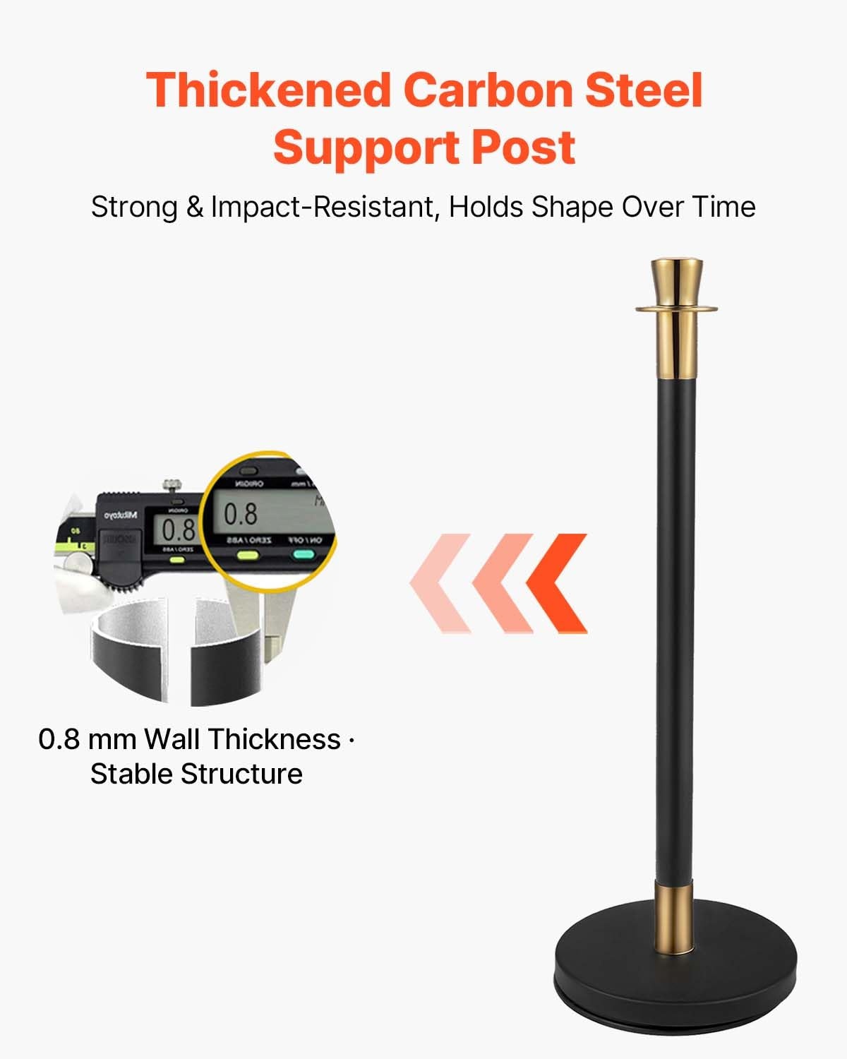 image:imageVEVOR Crowd Control Stanchion Set of 2 Pieces Stanchion Set Stanchion Set with 5 ft15 m Black Velvet Rope Silver Crowd Control Barrier wSturdy Concrete and Metal Base Easy Connect AssemblyBlack Rope