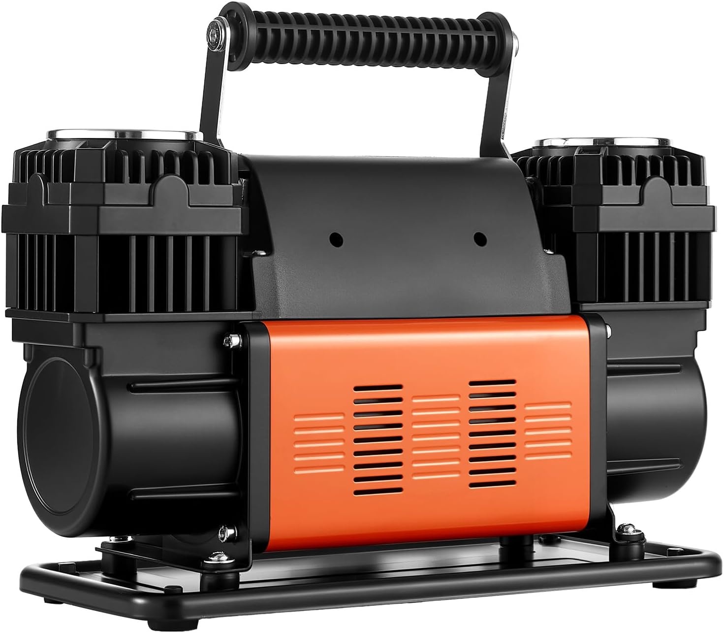 image:imageVEVOR DualCylinder Heavy Duty Air Compressor 106CFM Portable Tire Inflator 12V 150PSI Offroad Air Pump with Digital Pressure Gauge amp Adapters for Truck Car SUV 4 x 4 Vehicle RV106 CFM DualCylinder