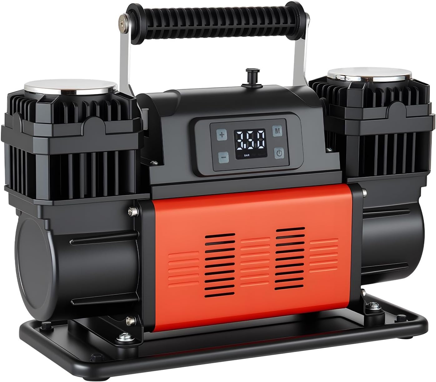 image:imageVEVOR DualCylinder Heavy Duty Air Compressor 106CFM Portable Tire Inflator 12V 150PSI Offroad Air Pump with Digital Pressure Gauge amp Adapters for Truck Car SUV 4 x 4 Vehicle RV106 CFM AutoStop