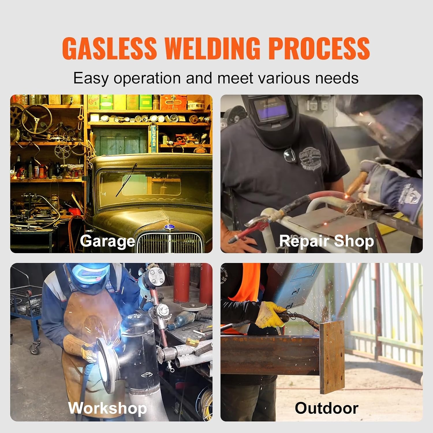 image:imageVEVOR Flux Core Welding Wire E71TGS 0035inch 10LBS Gasless Mild Steel MIG Welding Wire with Low Splatter for All Position Arc Welding and Outdoor UseE71TGS 0035inch 10LBS