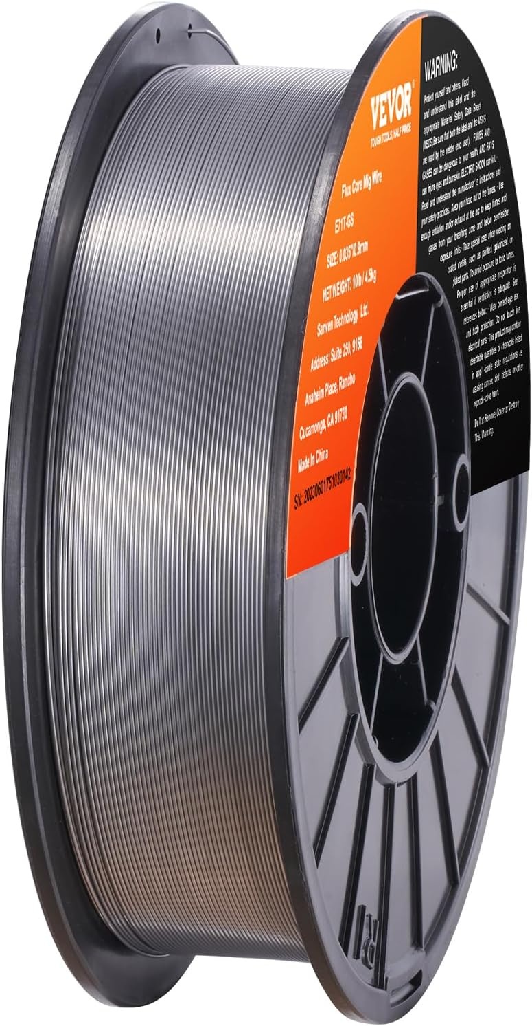 image:imageVEVOR Flux Core Welding Wire E71TGS 0035inch 10LBS Gasless Mild Steel MIG Welding Wire with Low Splatter for All Position Arc Welding and Outdoor UseE71TGS 0035inch 10LBS