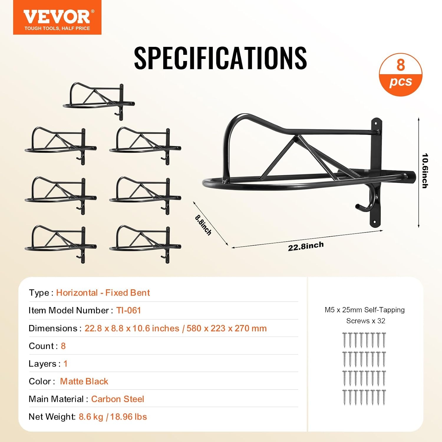 image:imageVEVOR Folding Saddle Rack Freestanding Horse Saddle Stand Portable Horse Blanket Holder Heavy Duty Steel Saddle Rack for English amp Western Saddles Tack Storage 28 x 19 x 375 in BlackWall Mounted Saddle Stand8 Pcs