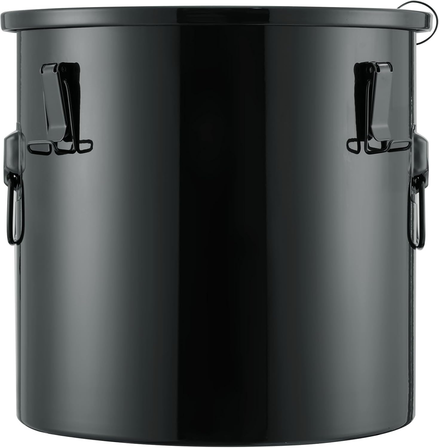 image:imageVEVOR Fryer Grease Bucket 16 Gal Oil Disposal Caddy with Caster Base Carbon Steel RustProof Coating Oil Transport Container with Lid Lock Clips Filter Bag for Hot Cooking Oil Filtering GrayBlack