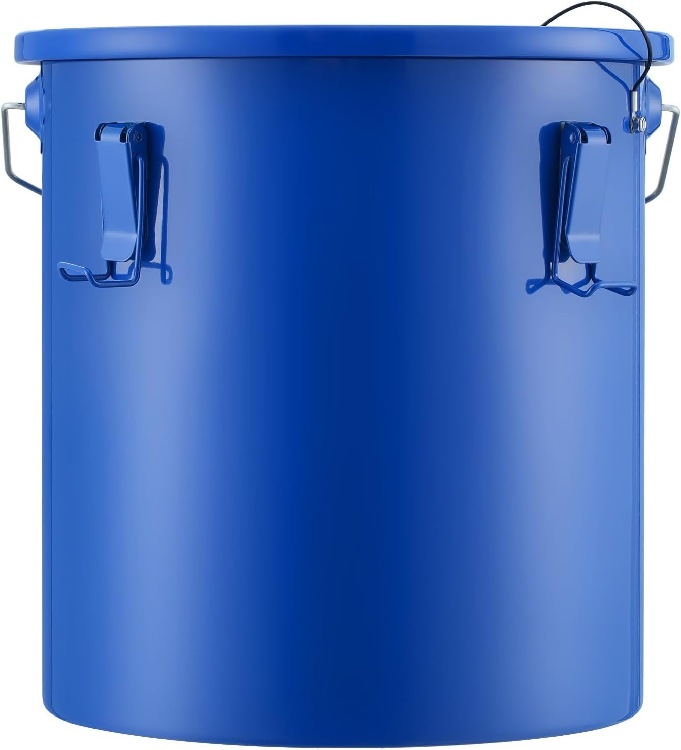 image:imageVEVOR Fryer Grease Bucket 16 Gal Oil Disposal Caddy with Caster Base Carbon Steel RustProof Coating Oil Transport Container with Lid Lock Clips Filter Bag for Hot Cooking Oil Filtering GrayBlue