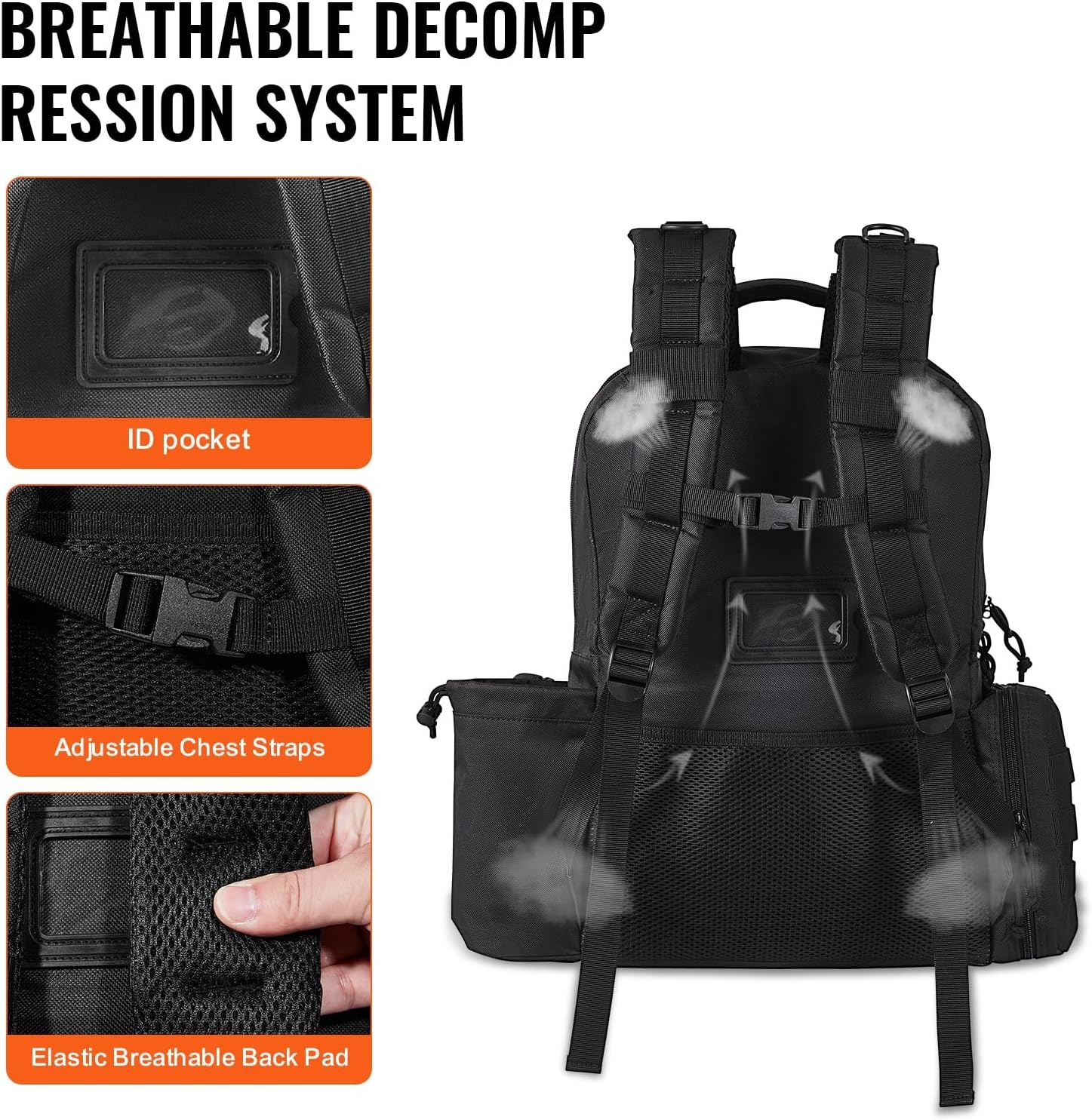 image:imageVEVOR Gun Bag with Detachable Baffles amp 6 Magazines Shooting Handgun Bag for Outdoor Hunting Shooting Pistol Bag Case 2 Removable Pistol Bags Brown 13 x 79 x 91 inBlack