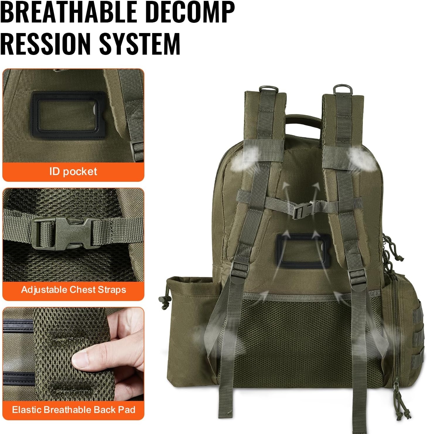 image:imageVEVOR Gun Bag with Detachable Baffles amp 6 Magazines Shooting Handgun Bag for Outdoor Hunting Shooting Pistol Bag Case 2 Removable Pistol Bags Brown 13 x 79 x 91 inGreen
