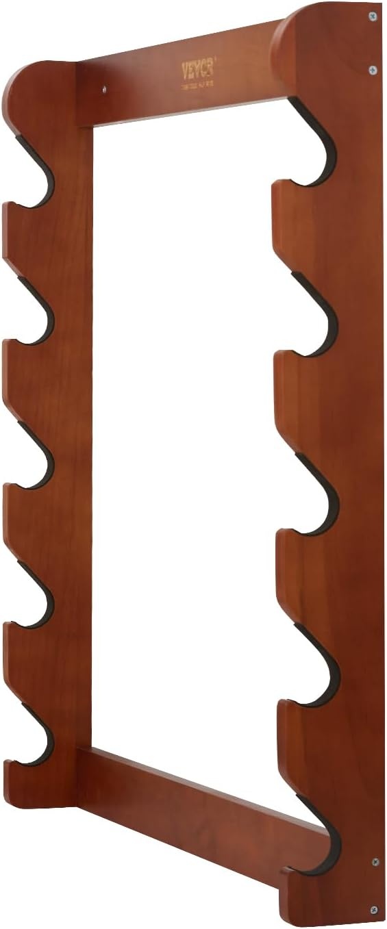 image:imageVEVOR Gun Rack 5Slot Wall Mounted Wooden Gun Rack Heavy Duty Gun Display Rack Holds 5 Shotguns and Rifles Wall Storage Display Rifle Rack with Soft Padding 132 lbs Capacity