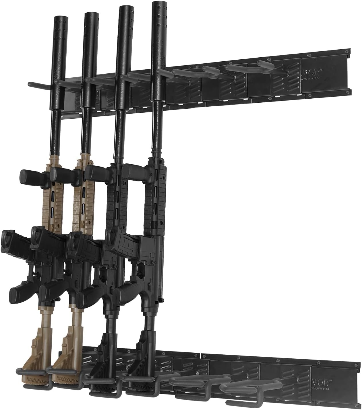 image:imageVEVOR Gun Rack Indoor Gun Rack Wall Mount Vertical Rifle Shotgun Gun Rack Heavy Duty Metal Wall Gun Rack Display Stand