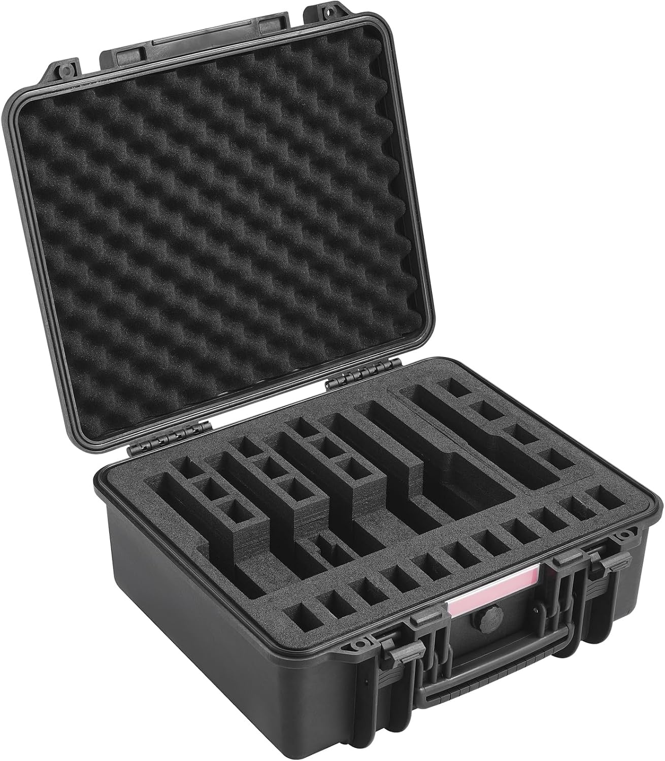image:imageVEVOR Hard Pistol Case Holds Multiple Pistols amp Magazine Hard Gun Case with PreCut XPE Foam Lining Waterproof Firearm Travel Case with Handle for Gun Lenses Camera Gear TSA Compliant6 Pistols 24 Magazine