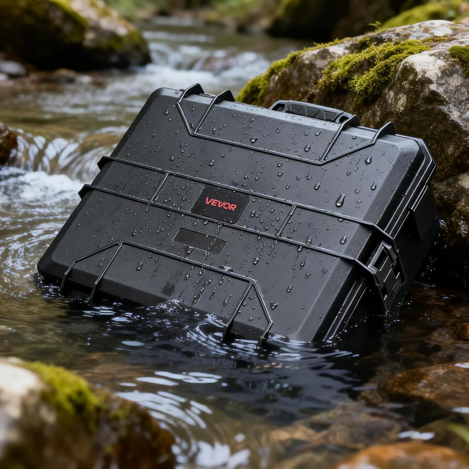image:imageVEVOR Hard Pistol Case Holds Multiple Pistols amp Magazine Hard Gun Case with PreCut XPE Foam Lining Waterproof Firearm Travel Case with Handle for Gun Lenses Camera Gear TSA Compliant8 Pistols 28 Magazine