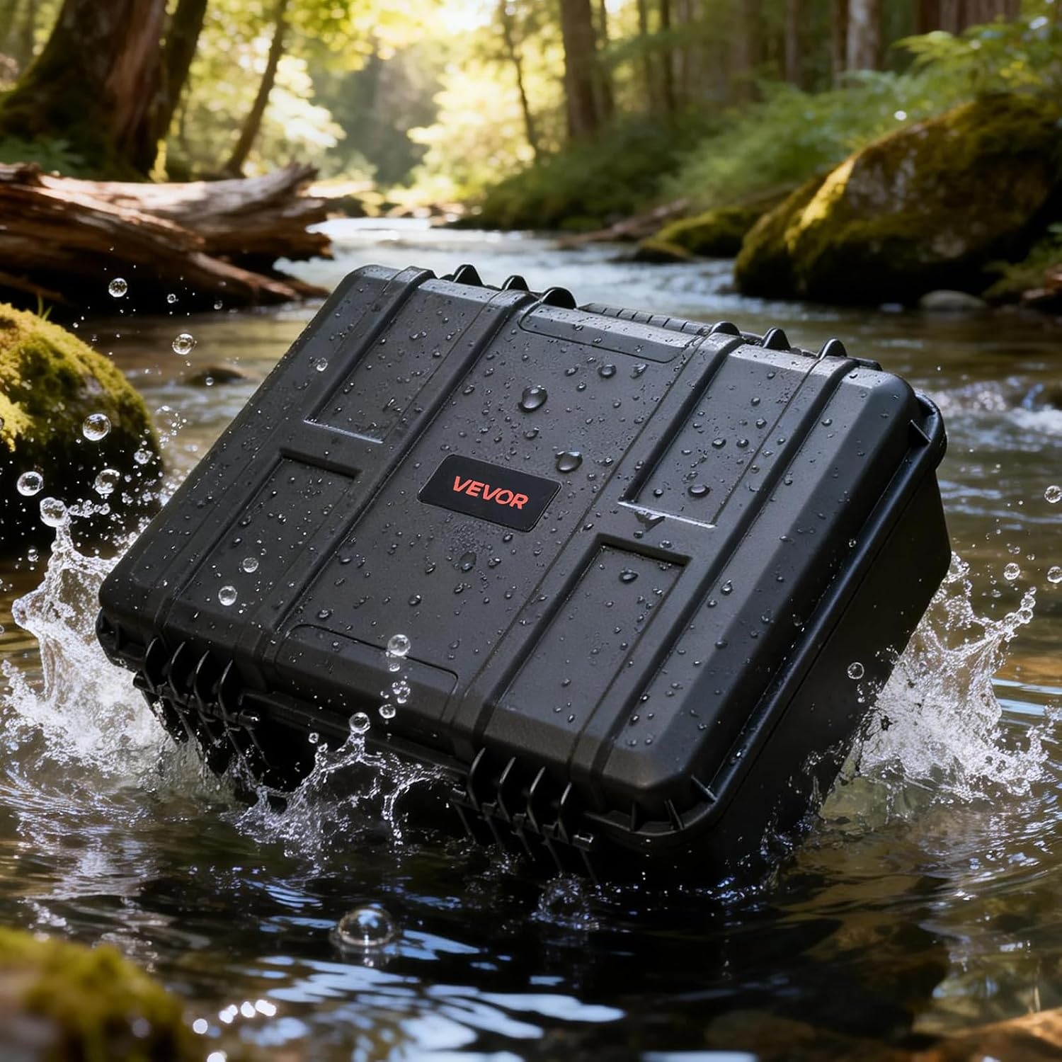 image:imageVEVOR Hard Pistol Case Holds Multiple Pistols amp Magazine Hard Gun Case with PreCut XPE Foam Lining Waterproof Firearm Travel Case with Handle for Gun Lenses Camera Gear TSA Compliant7 Pistols 39 Magazine