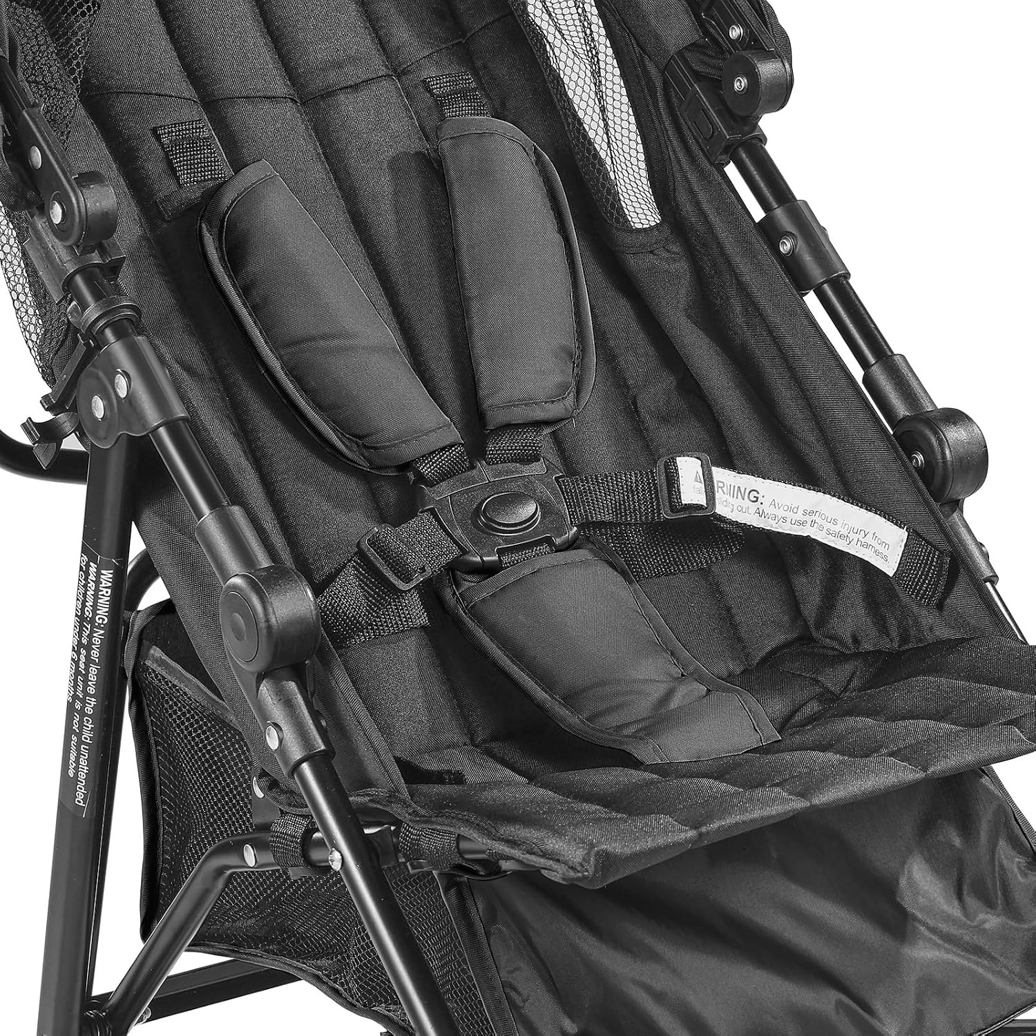 image:imageVEVOR Lightweight Stroller Compact Easy Fold Multiposition Recline Canopy Backrest Carbon Steel Frame Large Storage BasketCup Holder Umbrella Toddler Baby Stroller for Travel and More BlackBlack