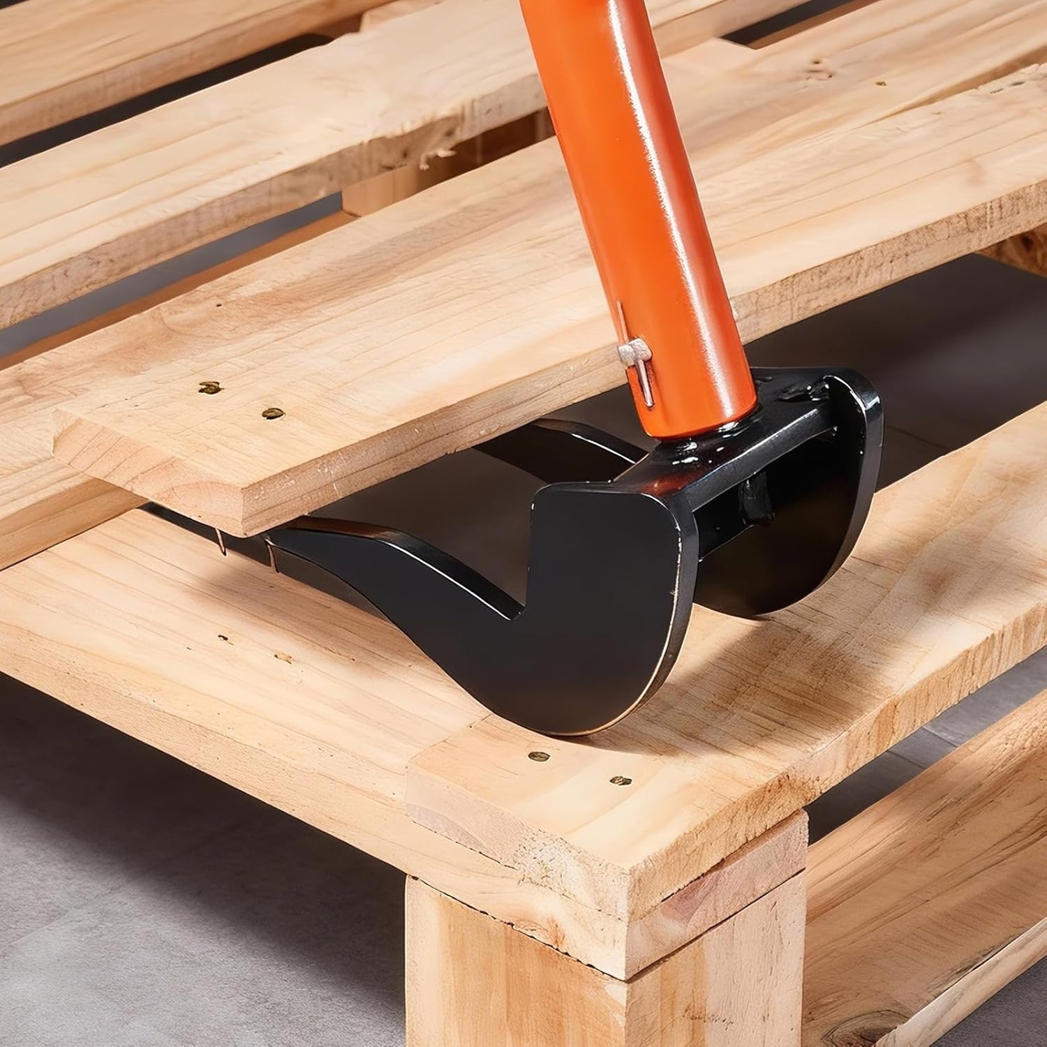 image:imageVEVOR Pallet Buster Tool with 50 Carbon Steel Handle Wrecking Pry Bar 2000 lbs Weight Capacity Heavy Duty Deck Board Removal Tool MultiPurpose Breaker for Efficient Removal Renovation54inch