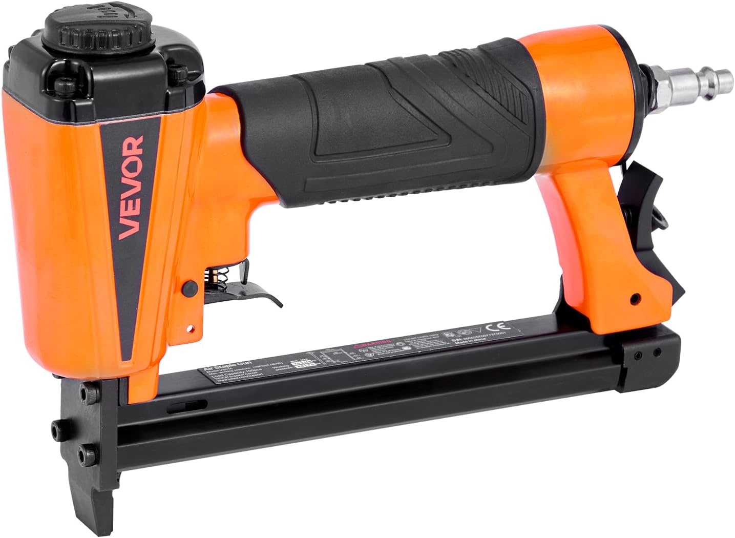 image:imageVEVOR Pneumatic Staple Gun 16 Gauge 716inch Medium Crown Pneumatic Stapler 1 to 2 Length 70120PSI Heavy Duty AirPowered Staple Gun for Roof Decking Wall Sheathing Fencing and Subflooringxsmall