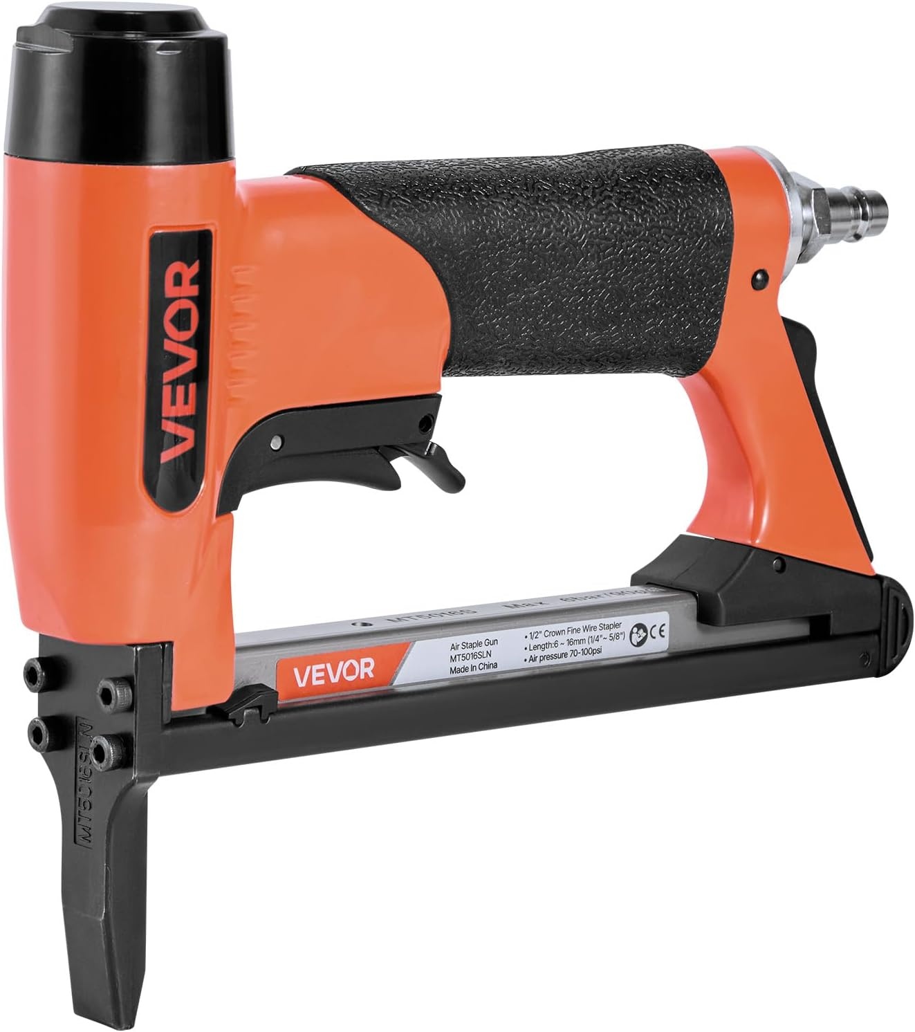 image:imageVEVOR Pneumatic Staple Gun 20 Gauge LongNose Upholstery Stapler for 50 Series Fine Wire Staples 12inch Crown 1458 Length Max 110PCS Loading Air Staple Gun for Upholstering Woodworking DIY