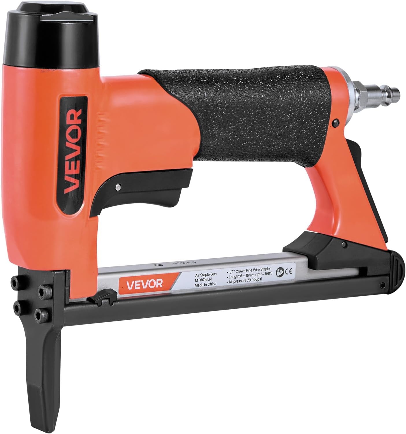 image:imageVEVOR Pneumatic Staple Gun 21 Gauge LongNose Upholstery Stapler for 80 Series Fine Wire Staples 12inch Crown 1458 Length Max 150PCS Loading Air Staple Gun for Upholstering Woodworking DIY