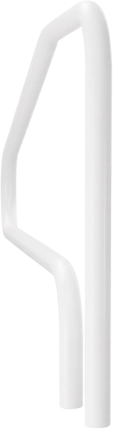 image:imageVEVOR Pool Rail 54x36 Pool Railing 304 Stainless Steel 250LBS Load Capacity Silver Rustproof Pool Handrail Humanized Swimming Pool Handrail with Blue Grip Cover amp M8 Drill Bit amp SelfTaping Screws48x32 Inch
