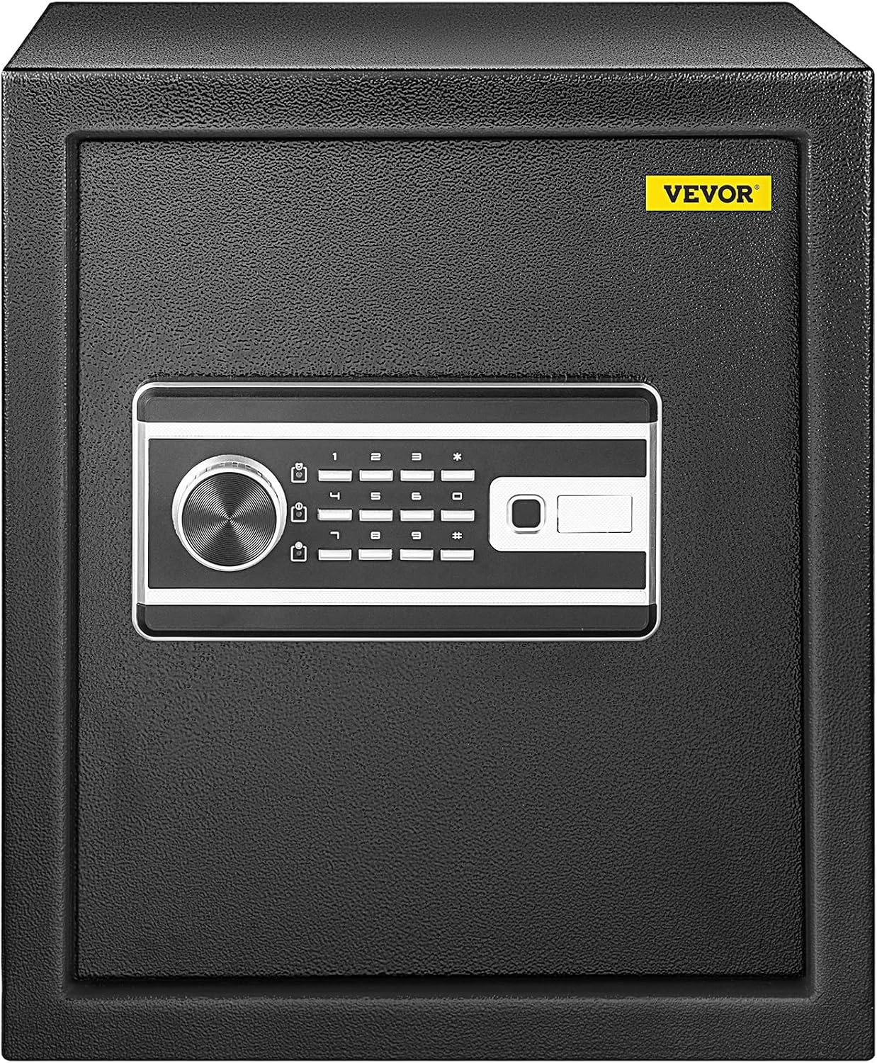 image:imageVEVOR Safe Box 21 CUFT Fingerprint Safe Box for Money w 2 Keys amp Digital Keypad Q235 Steel Fireproof Safe Box for Storing Cash Jewelry Pistols Documents Watches in Home amp Office amp Hotel17 cubic feet