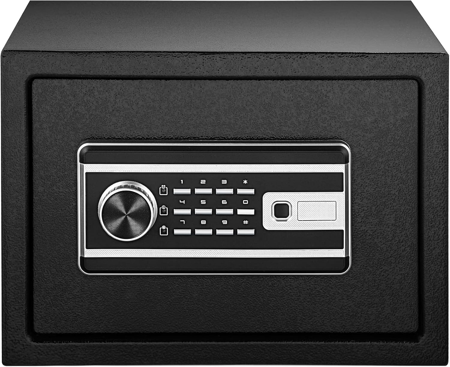 image:imageVEVOR Safe Box 21 CUFT Fingerprint Safe Box for Money w 2 Keys amp Digital Keypad Q235 Steel Fireproof Safe Box for Storing Cash Jewelry Pistols Documents Watches in Home amp Office amp Hotel08 cubic feet