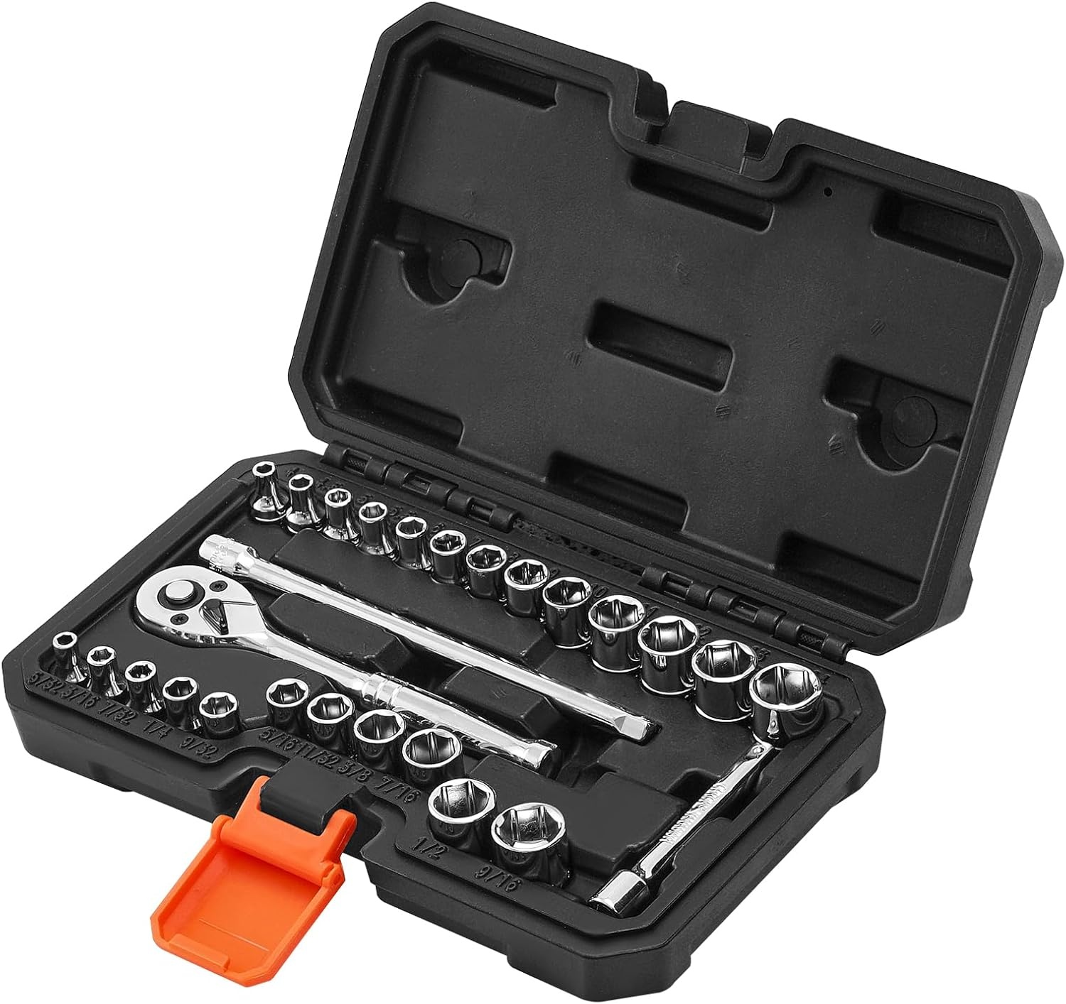 image:imageVEVOR Socket Set 76 Pieces 38 inch Drive Socket and Ratchet Set SAE and Metric Deep and Shallow Mechanic Tool Kit with Accessories and Storage Case CRV Alloy Steel for Automotive Repair14