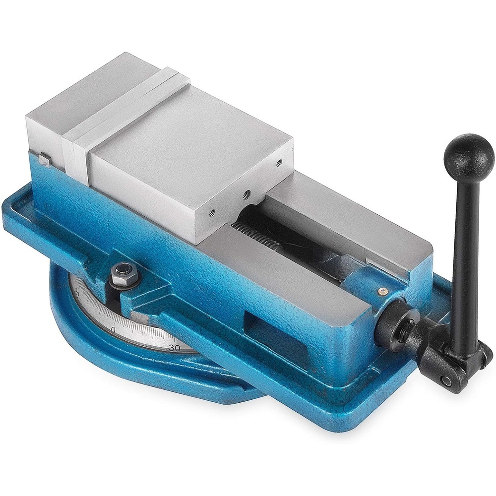 image:imageVEVOR 5 Inch ACCU Lock Down Vise Precision Milling Vice 5 Inch Jaw Width Drill Press Vise Milling Drilling Machine Bench Clamp Clamping Vice with 360 Degree Swiveling Base CNC Vise4 Inch