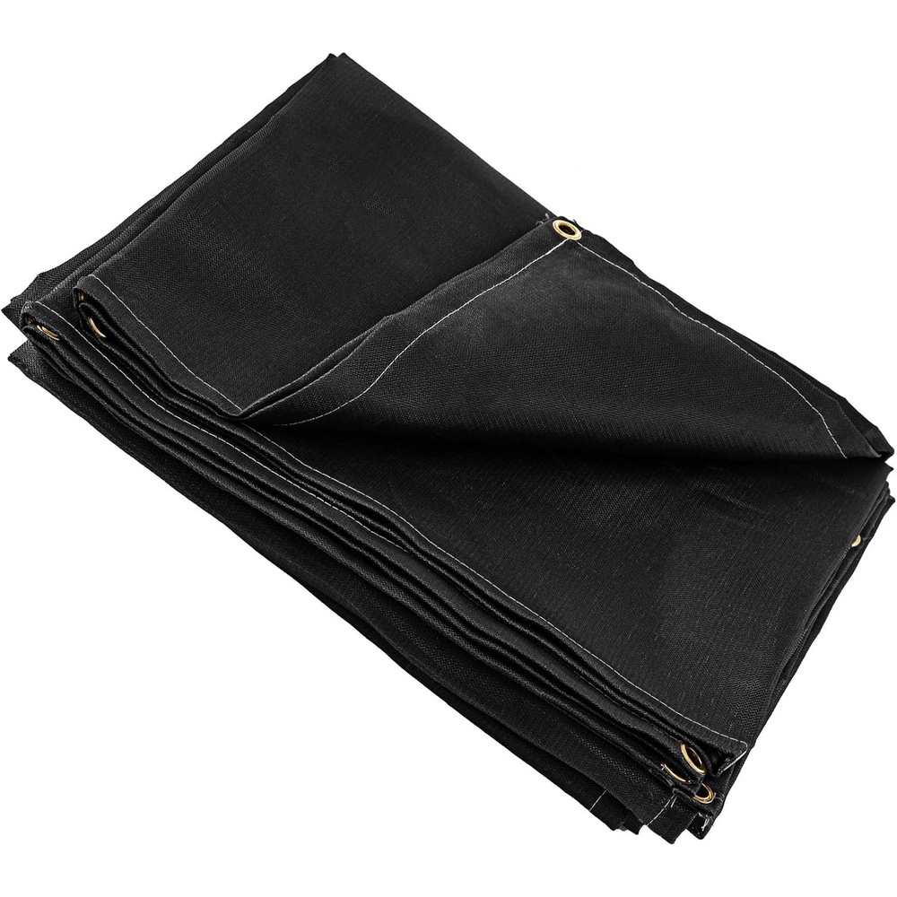image:imageVEVOR 6 x 10 Ft Welding Blanket Black Fiberglass Blanket Portable Fiberglass Fire Retardant Blanket Welding Mat Welding Fireproof Thermal Resistant Insulation With Carry Bag10 x 10 Ft
