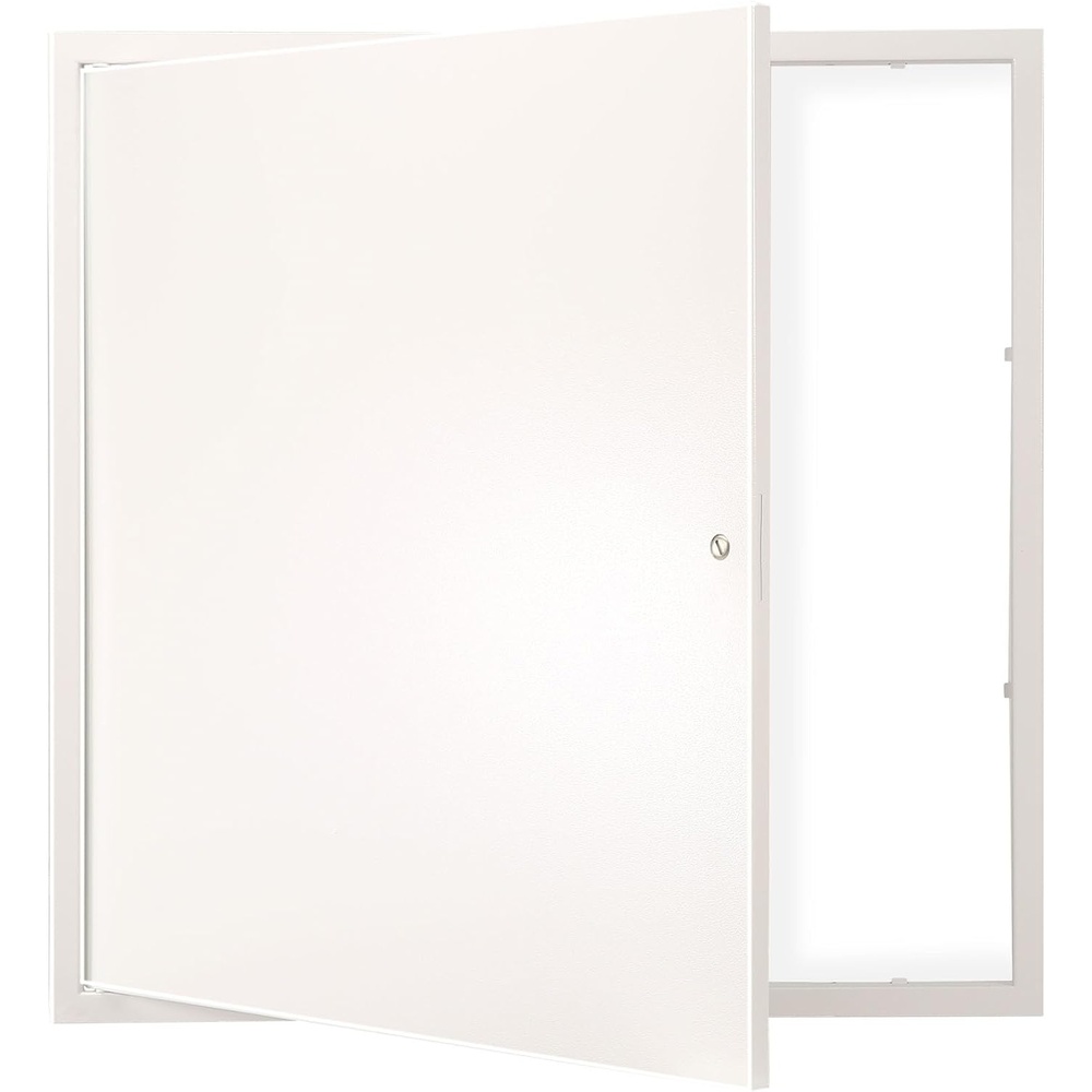 image:imageVEVOR Access Panel for Drywall 133 x 133 in Galvanized Steel Access Door Easy Install Hinged Service Panel with Screwdriver Latch for Ceiling Plumbing Electrical 124 x 124 in Cutout Size White24x24in