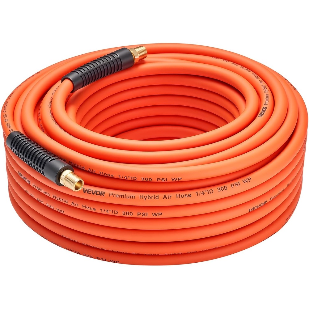 image:imageVEVOR Air Hose 38 x 250FT Hybrid Air Compressor Hose 300 PSI KinkResistant Pneumatic Hoses with ThreeLayer Construction for Auto amp Home DIY Projetcs AllWeather Flexibility No Fittings14IN X 100FT