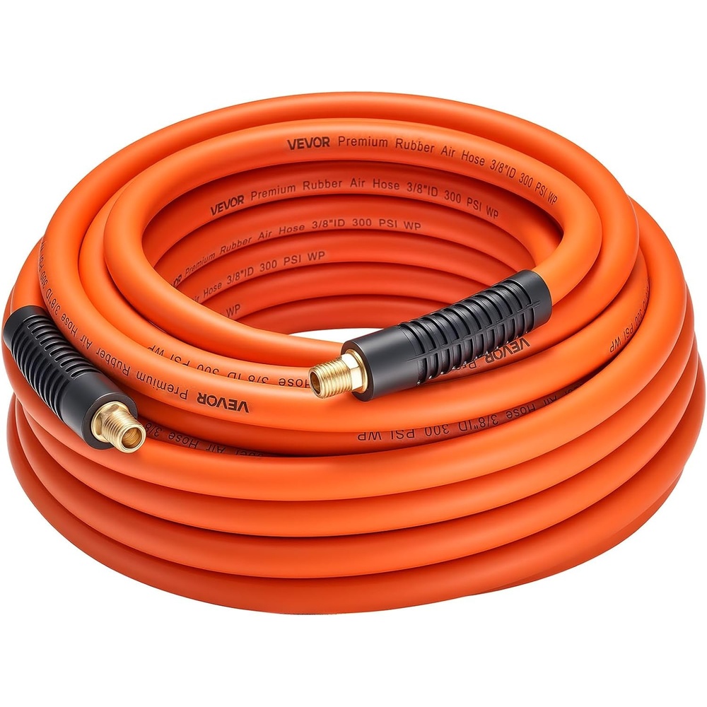 image:imageVEVOR Air Hose 38 x 250FT Hybrid Air Compressor Hose 300 PSI KinkResistant Pneumatic Hoses with ThreeLayer Construction for Auto amp Home DIY Projetcs AllWeather Flexibility No Fittings38IN X 50FT