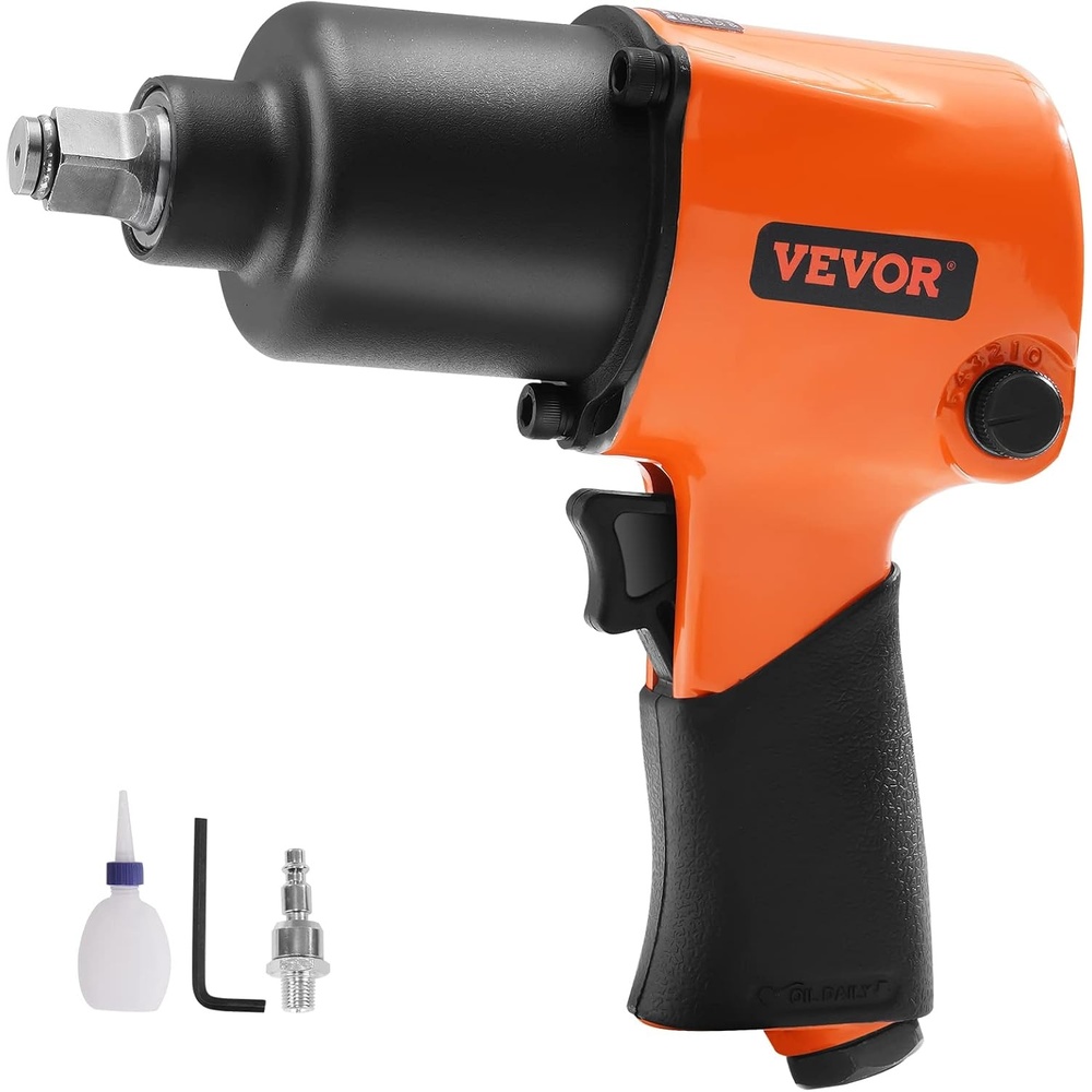 image:imageVEVOR Air Impact Wrench 38Inch Drive Air Impact Gun Up to 690ftlbs Nutbusting Torque Lightweight Pneumatic Impact Wrench for Auto Repairs and Maintenance12Inch880 ftlbs