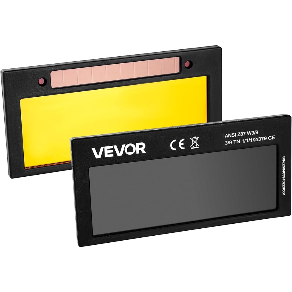 image:imageVEVOR Auto Darkening Welding Lens 425 x 2 Shade 9 True Color Welding Lens with Dual Arc Sensors amp Gold Coating Compatible with Most Welding Helmets for TIG MIG MMA ARC Applications
