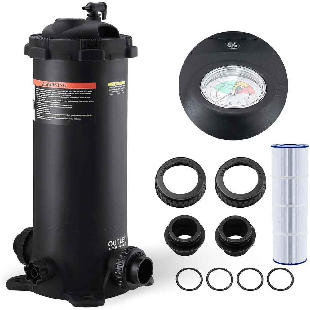 image:imageVEVOR CC150 Pool Filter Cartridge Replacement for Pentair Clean amp Clear 150 Replace Pleatco PAP150 Pentair R173216 Unicel C9415 150 sqftL x OD31 18 x10 116Cartridge Tank  Element