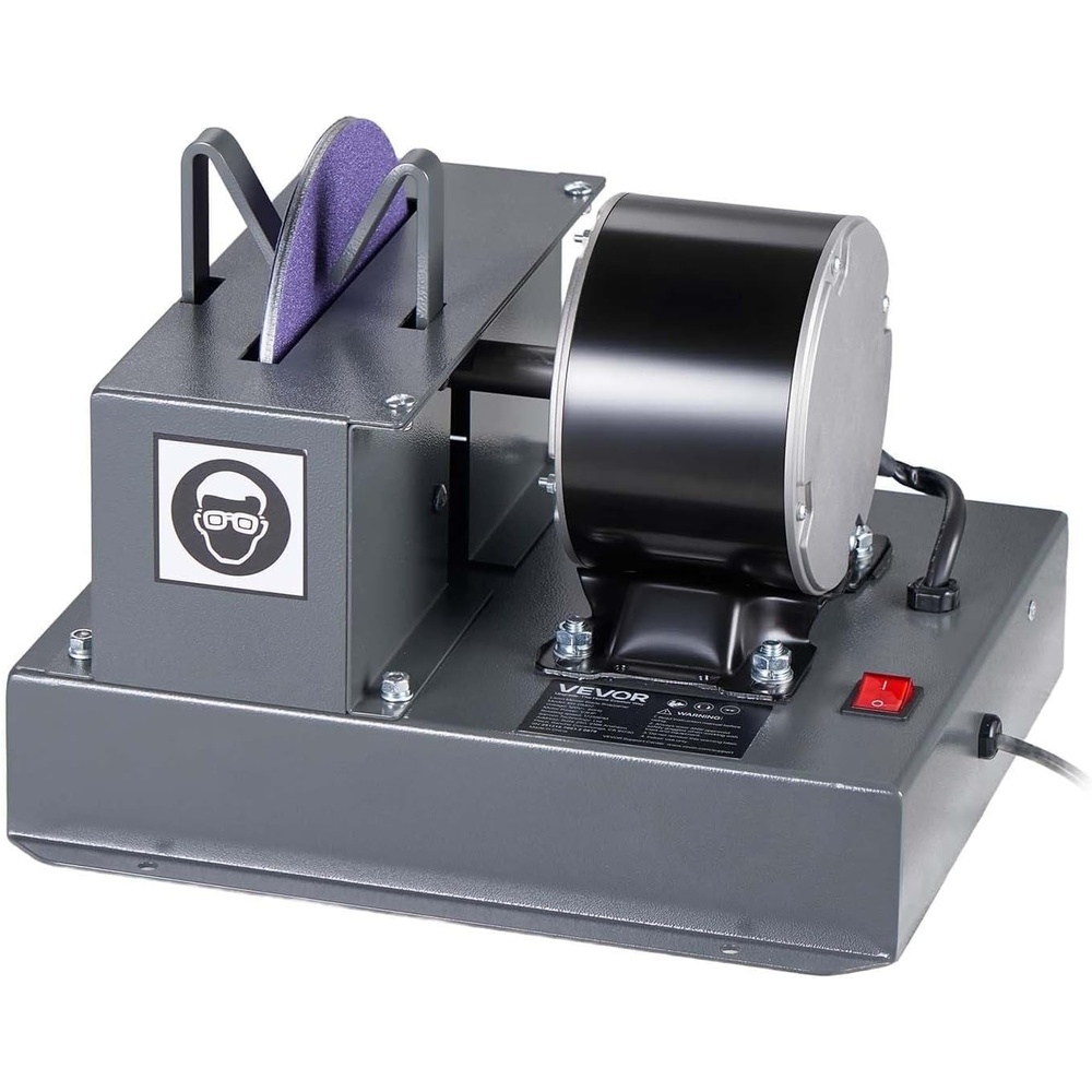 image:imageVEVOR Lawn Mower Blade Sharpener 12HP Lawnmower Blades Grinder with 7 Flap Wheel amp 9 Ceramic Grinding Wheel 30 or 40 Blade Sharpening Machine for High Lift Low Lift Gator amp Flat Blades13 HP