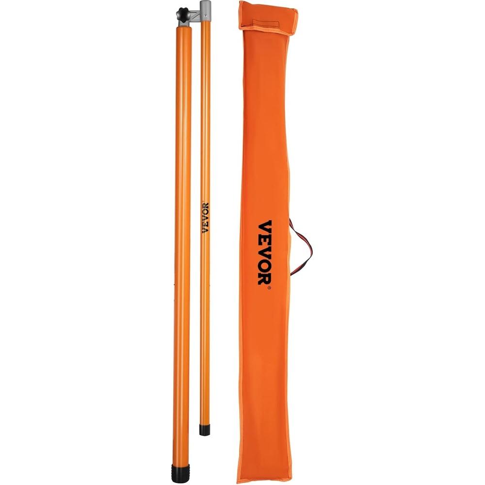 image:imageVEVOR Load Height Measuring Stick 20 Sturdy Fiberglass Truck Height Stick with Adjustable Pole Nonconductive Truck Height Measuring Stick with Carrying Bag Height Stick for Trucks Car Haulers20ft