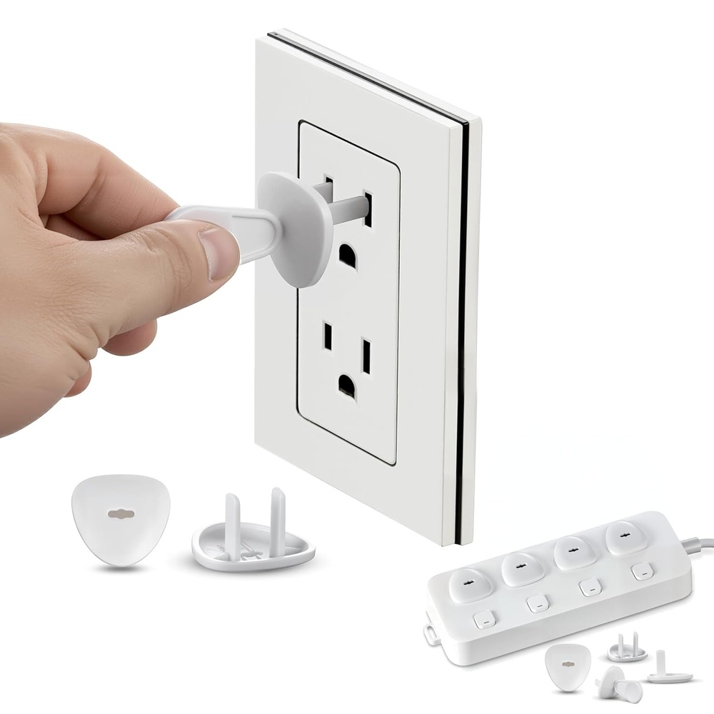 image:imageVEVOR Outlet Covers 70 Pack Plug Covers for Electrical Outlets Secure Electric Socket Protector Caps with Shock Prevention Easy Installation Insulated ABS for Home Wall Power Sockets White