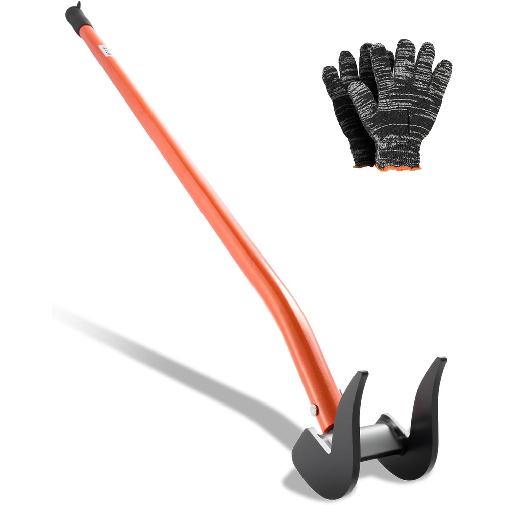 image:imageVEVOR Pallet Buster Tool with 50 Carbon Steel Handle Wrecking Pry Bar 2000 lbs Weight Capacity Heavy Duty Deck Board Removal Tool MultiPurpose Breaker for Efficient Removal Renovation54inch