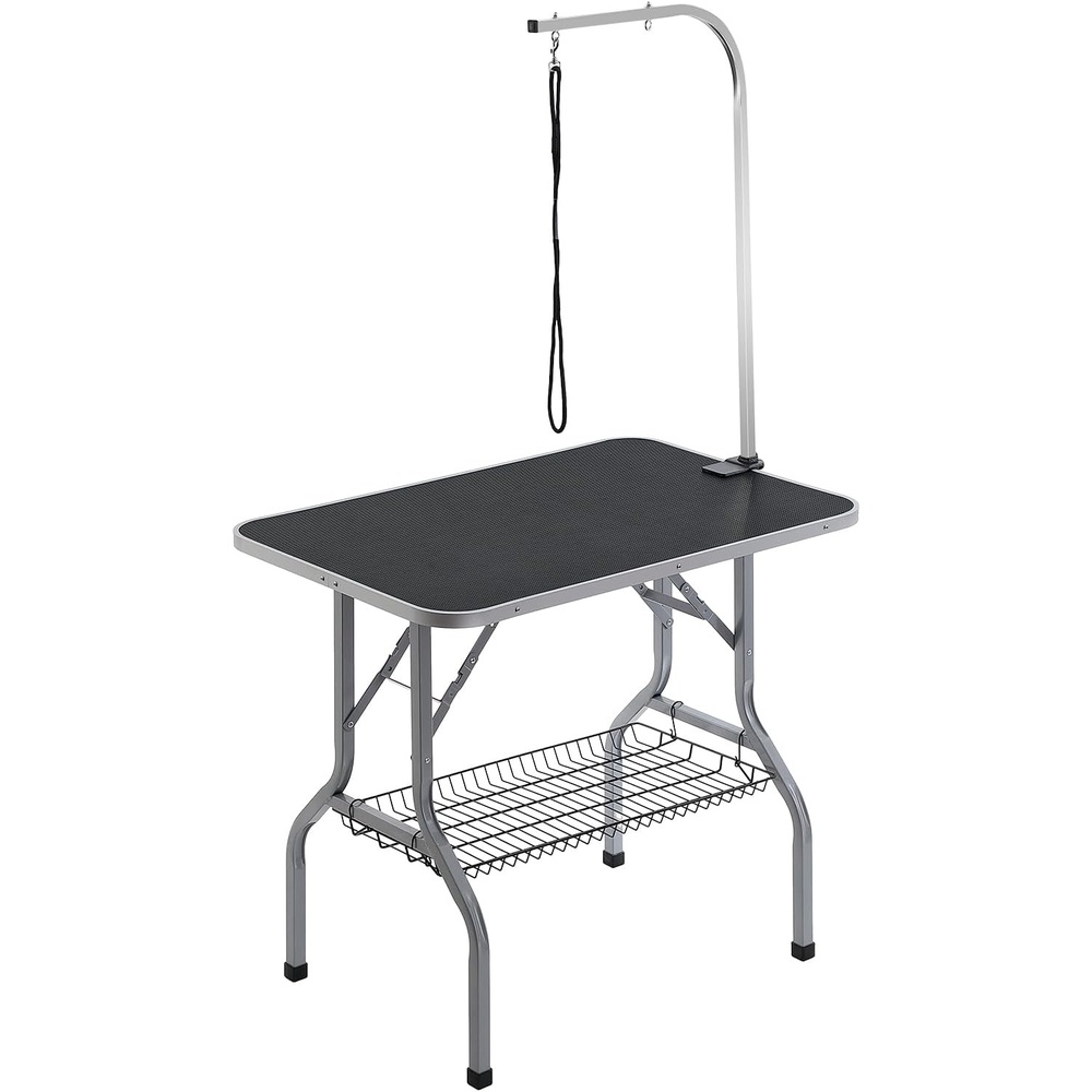 image:imageVEVOR Pet Grooming Table Arm with Clamp 36x24 Dog Grooming Station Foldable Pets Grooming Stand for Medium and Small Dogs Free No Sit Haunch Holder with Grooming Loop Bearing 330lbs36x24 Inch