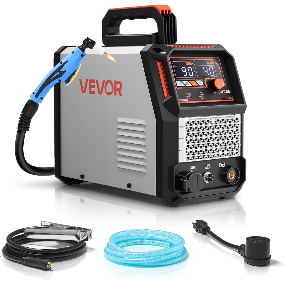 image:imageVEVOR Plasma Cutter 50A Plasma Cutting Machine 110V220V Dual Voltage Digital Display IGBT Inverter  with 2T4T Function amp Adjustable PAPT Time for Home Repairs WorkshopsCUT50