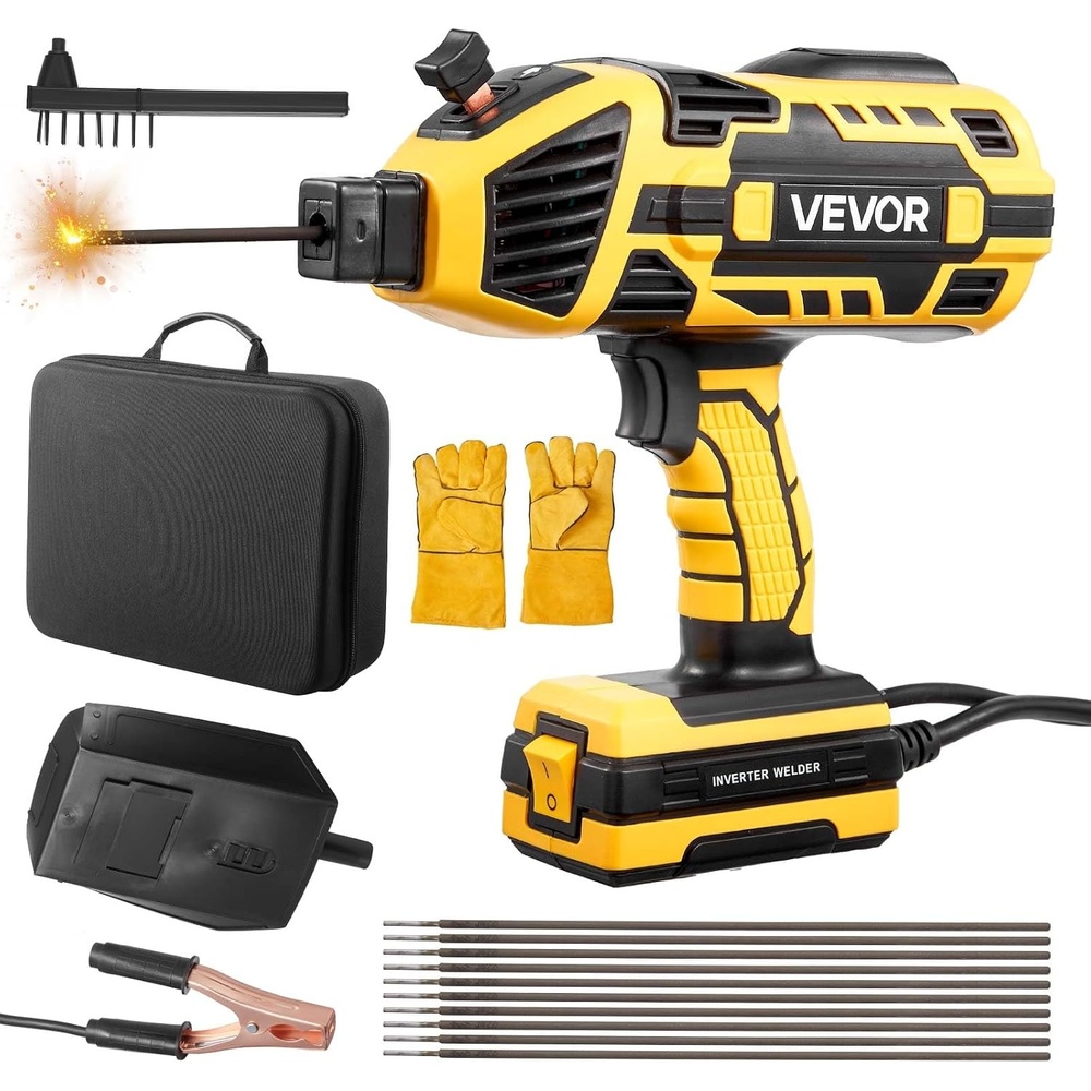image:imageVEVOR Portable Handheld Welding Machine 20140A Portable ARC Welder with 5Level Current Adjustment amp IGBT Inverter 110V Handheld Stick Welder with Hot Start Function Fit for 11618 Welding Rods20120A