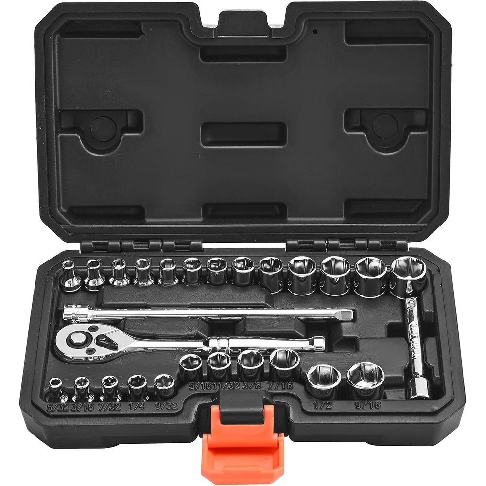 image:imageVEVOR Socket Set 76 Pieces 38 inch Drive Socket and Ratchet Set SAE and Metric Deep and Shallow Mechanic Tool Kit with Accessories and Storage Case CRV Alloy Steel for Automotive Repair14