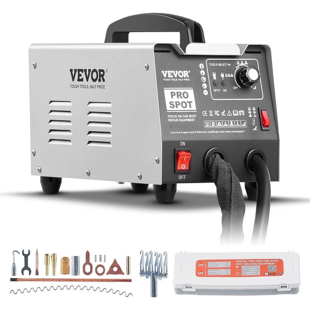 image:imageVEVOR Stud Welder Dent Repair Kit 110V Auto Body Spot Welding Dent Puller Machine with 7 Welding Modes amp Adjustable Power 18KW Spot Welder Dent Removal Tool for Car Truck Dent RepairManual Welding