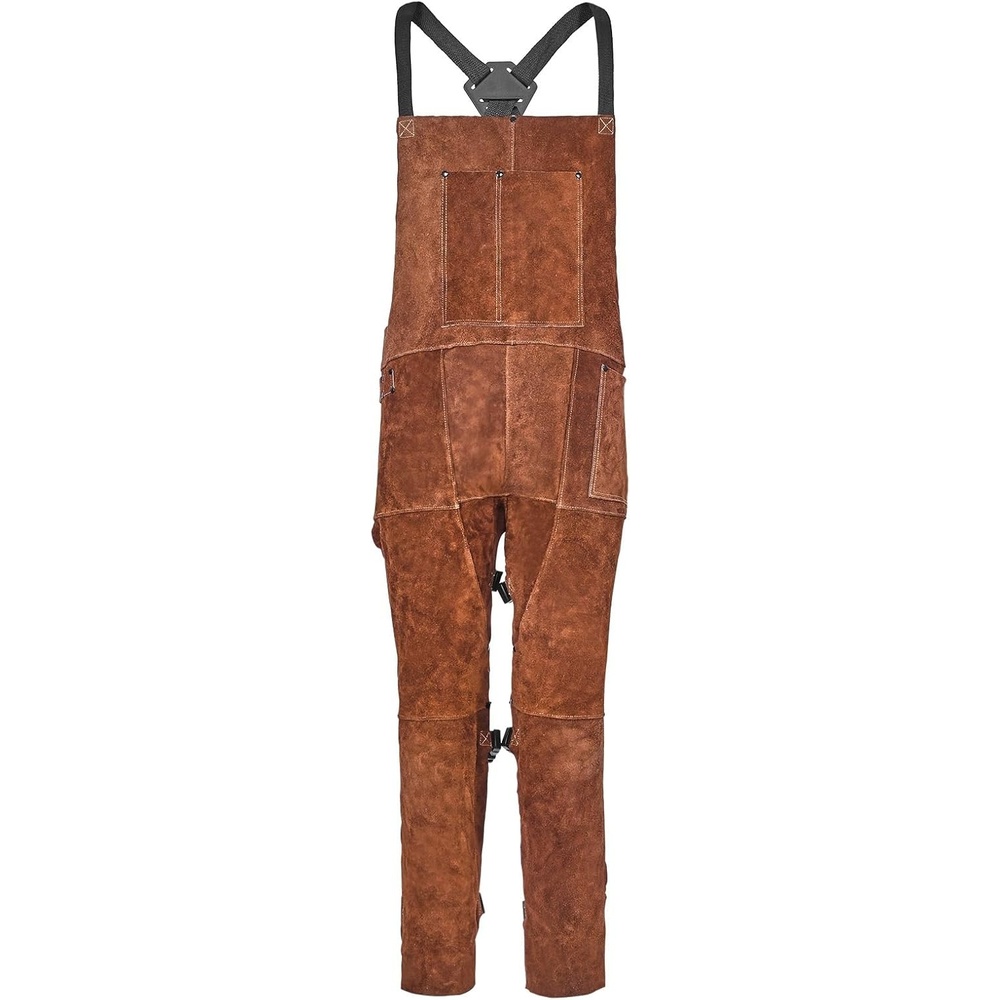 image:imageVEVOR Unisex Leather Welding Apron Split LegBrown