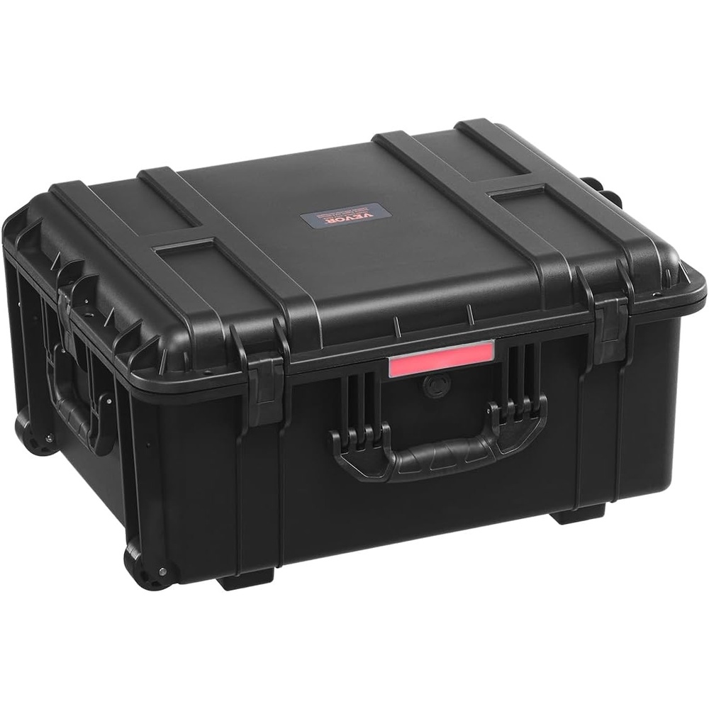image:imageVEVOR Weatherproof Hard Case Heavy Duty Protective Dry Box Case with PreCut Foam Retractable Pull Handles for Travel Hunt Military Tactical IP67 Waterproof for Cameras4409  1594  134663x50x32 cm