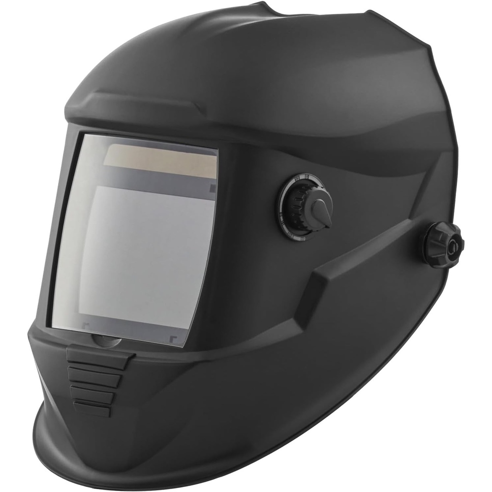 image:imageVEVOR Welding Helmet Auto Darkening 394 x 315 True Color Welding Hood SolarPowered Welder Mask 4 Arc Sensors Wide Shade 459913 for TIG MIG Weld Cutting Grinding Application  METIS SeriesMatte Black 12sqin