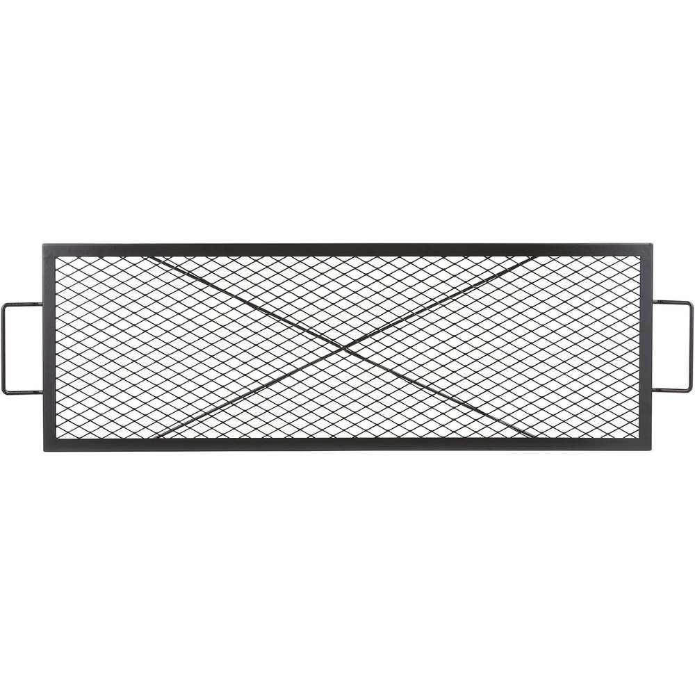 image:imageVEVOR XMarks Fire Pit Grill Grate Round Cooking Grate Heavy Duty Steel Campfire BBQ Grill Grid with Handle and Support X Wire Portable Camping Cookware for Outside Party amp Gathering 30 Inch Black44 x 15 x 1 inch Rectangle NonFoldable